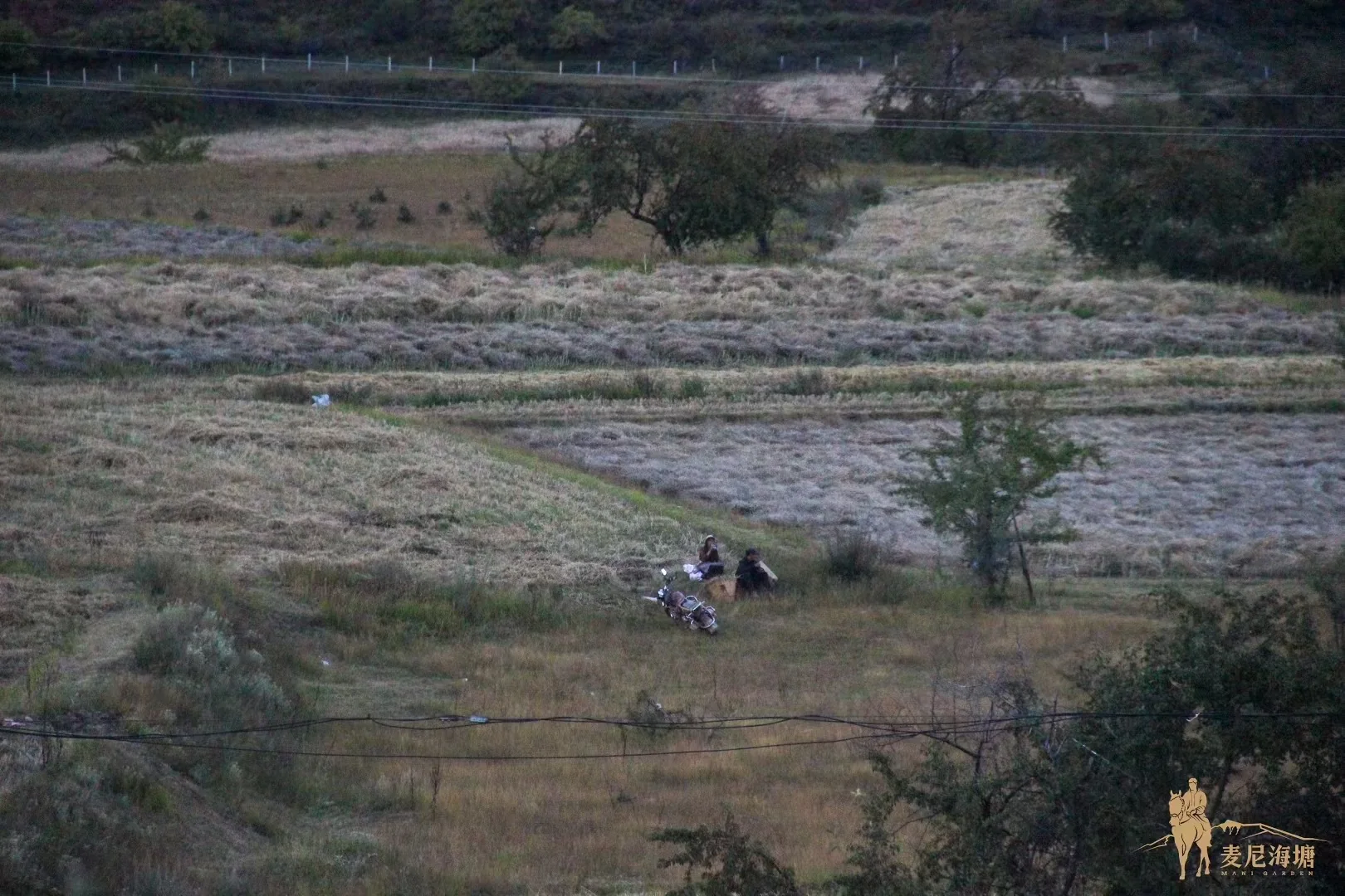 高原坡地与人